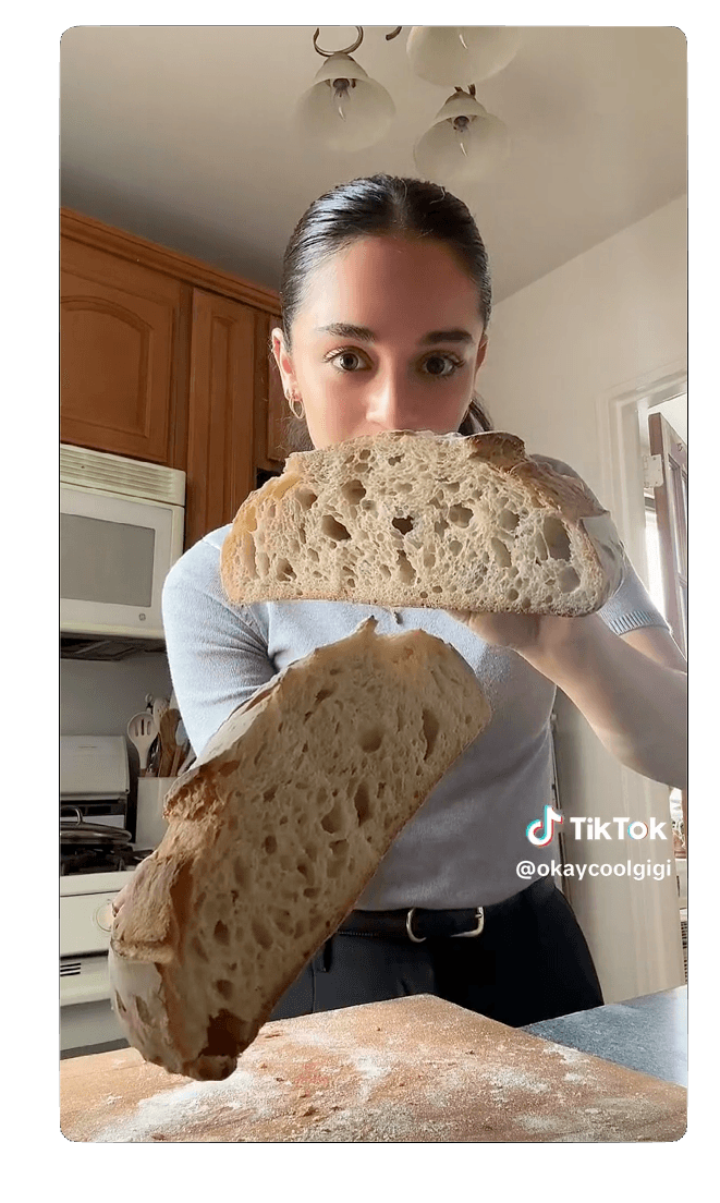 TikTok recipe content card